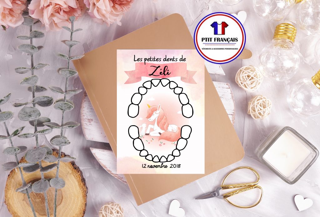 Carte dents de lait Personnalisée : Licorne - Mes petits souvenirs