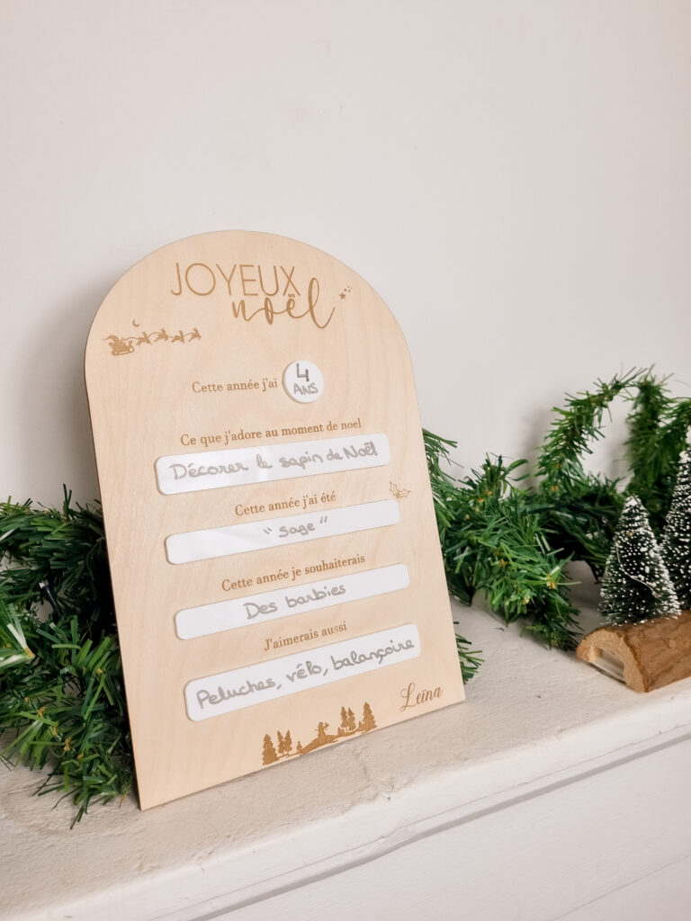 panneau Joyeux Noël - Mes Petits Souvenirs